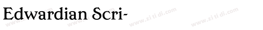 Edwardian Scri字体转换